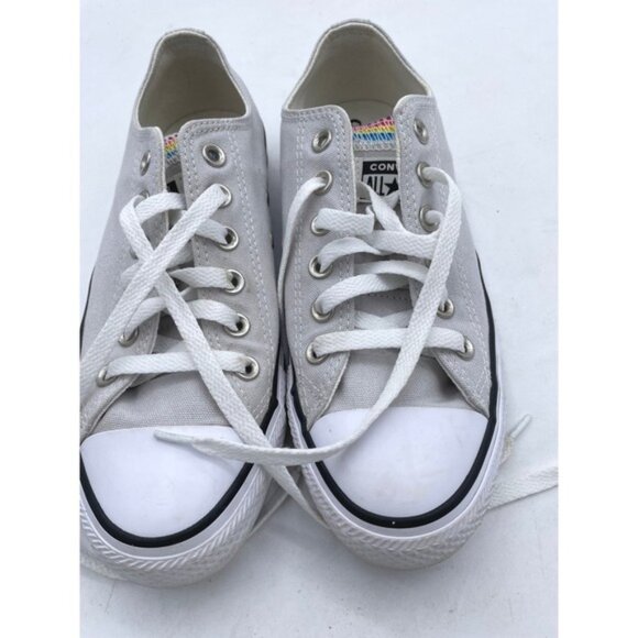 Converse All Star Low Top Rainbow Trim Canvas Sneakers Women‎ US 8 - Picture 3 of 4